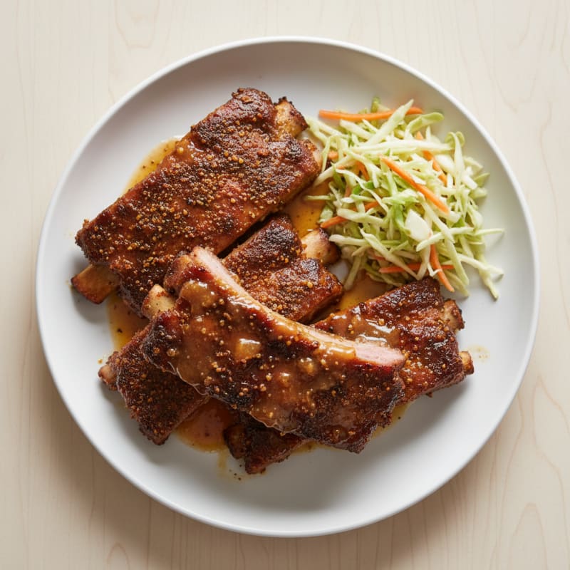 Smoky BBQ Pork Ribs with Tangy Glaze