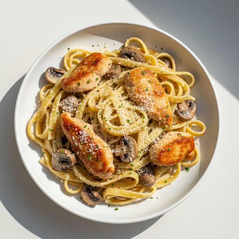 Truffle Mushroom Tagliatelle with Parmesan