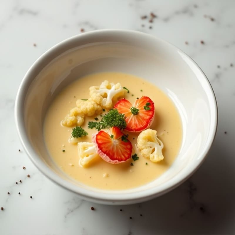 Silky Cauliflower Lobster Bisque