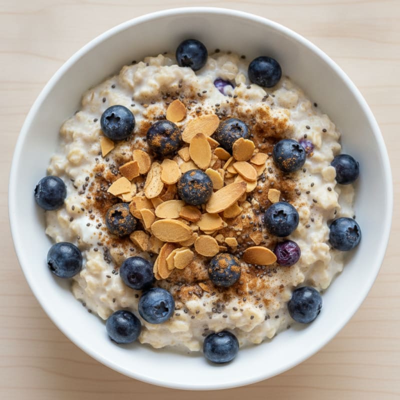 Blueberry Almond Overnight Oats