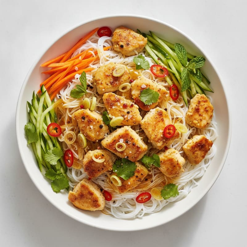 Lemongrass Chicken Vermicelli Bowl