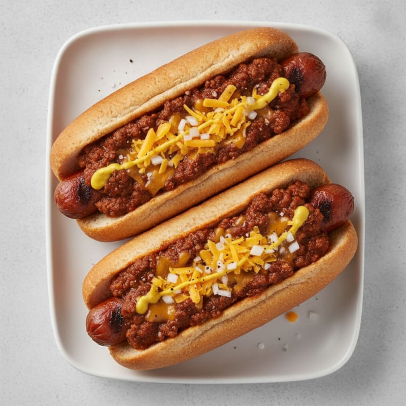 Classic Chili Cheese Hot Dogs