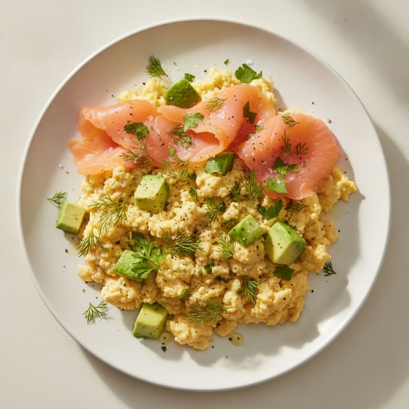 Savory Scrambled Eggs with Fresh Herbs