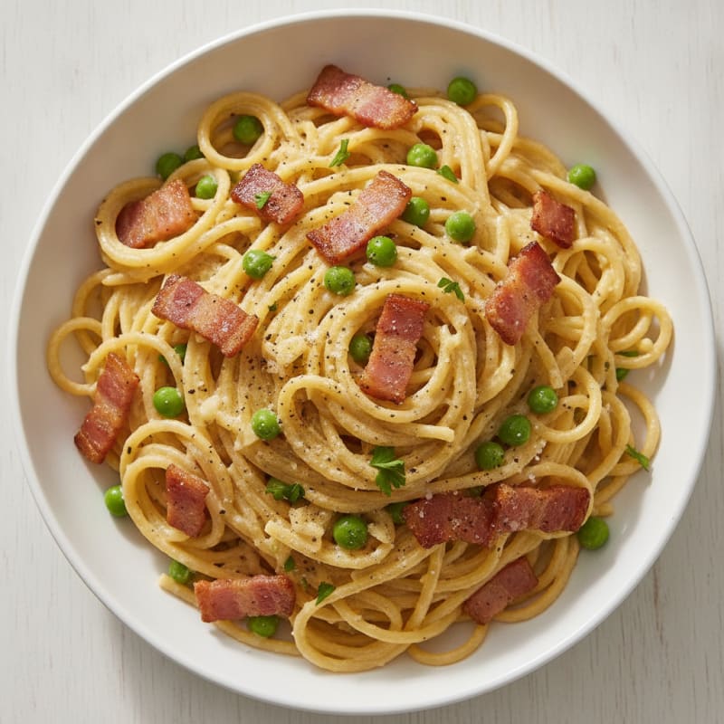 Classic Carbonara with Crispy Pancetta