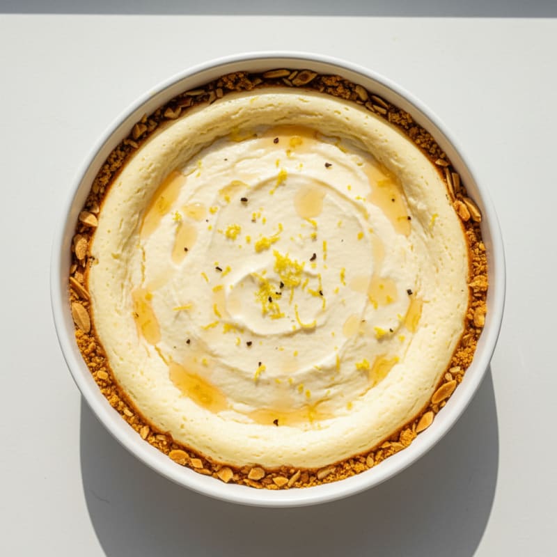 Silky Greek Yogurt Protein Cheesecake