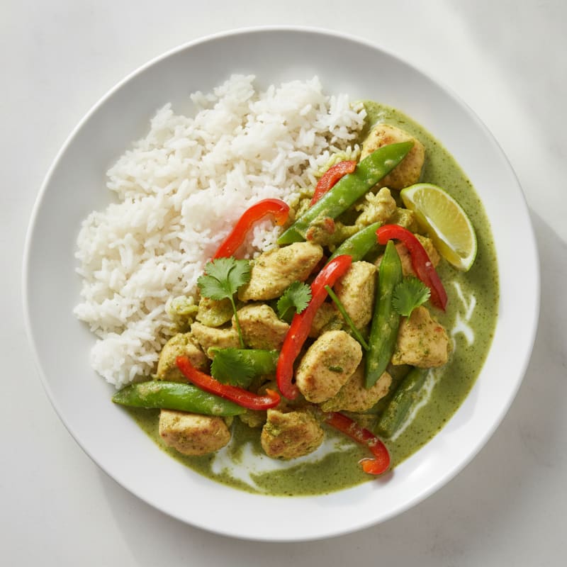 Thai Green Curry Chicken with Jasmine Rice