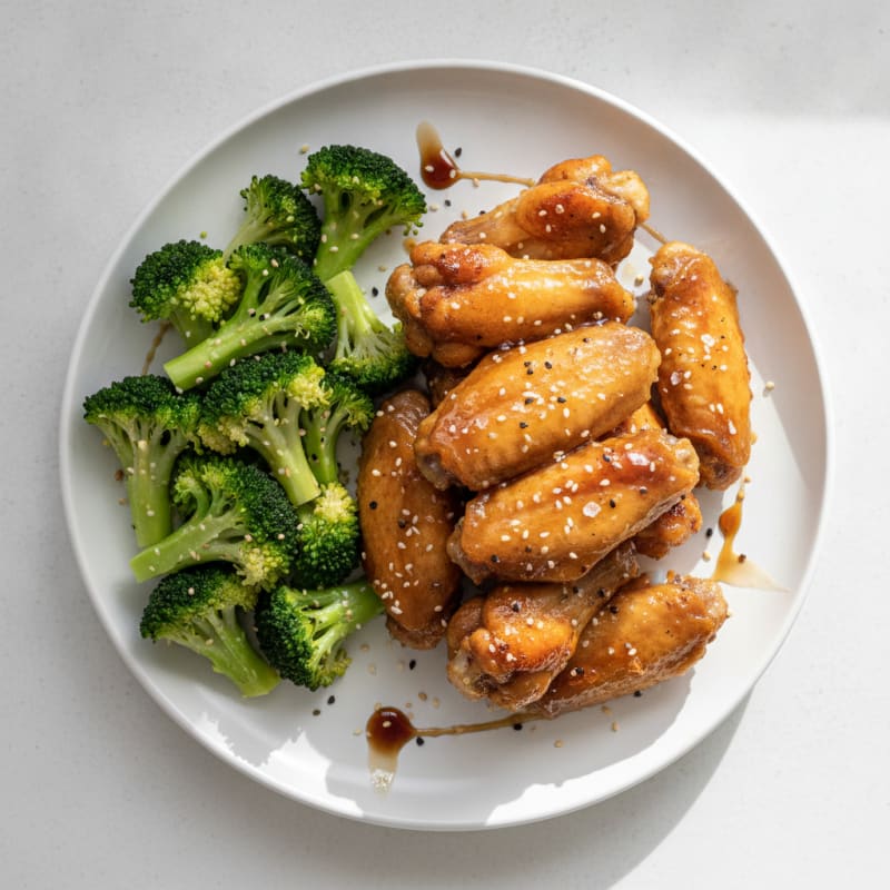 Honey-Garlic Baked Chicken Wings