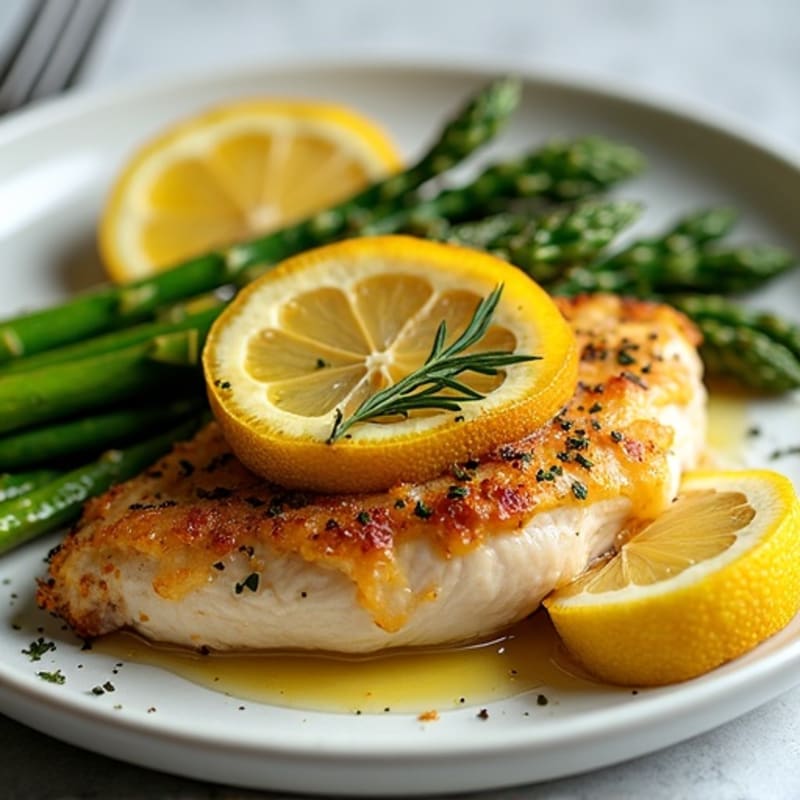 Sheet Pan Lemon Herb Chicken with Crispy Roasted Asparagus