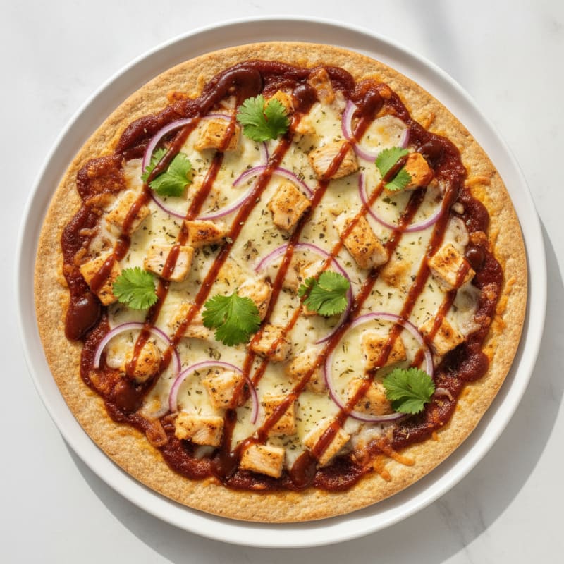 High-Protein BBQ Chicken Pizza