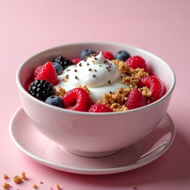 Silky Protein Greek Yogurt with Mixed Berries
