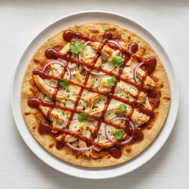 High-Protein BBQ Chicken Pizza