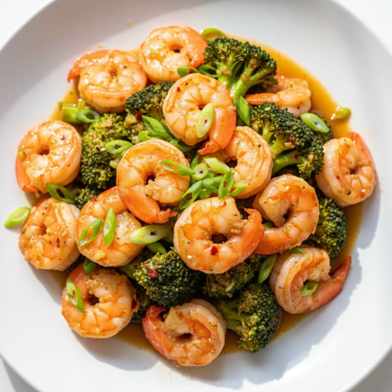 Ginger-Garlic Shrimp and Broccoli Stir-Fry