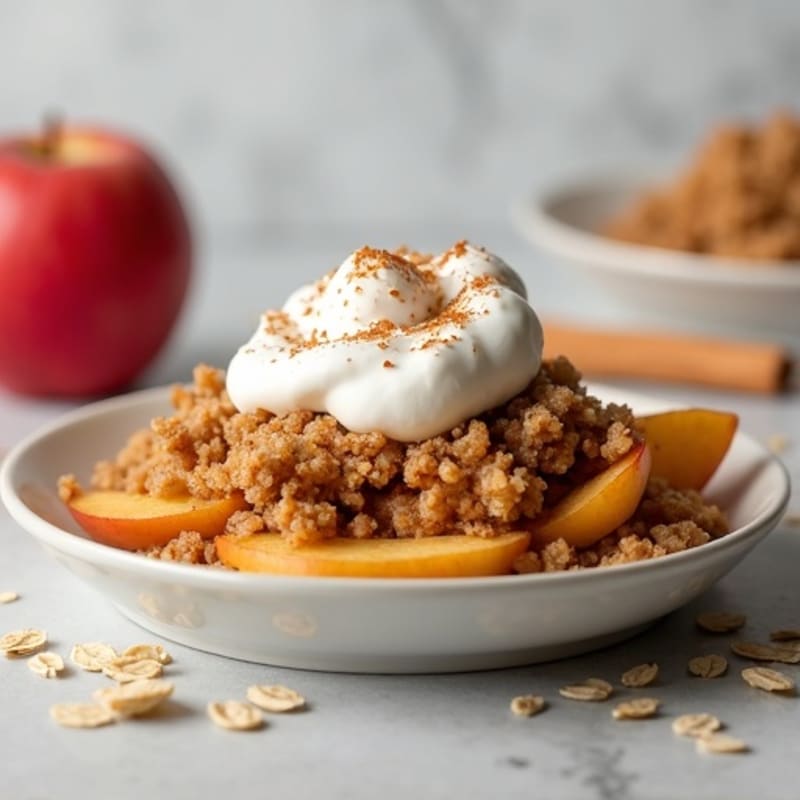 Healthy Cinnamon Apple Crumble