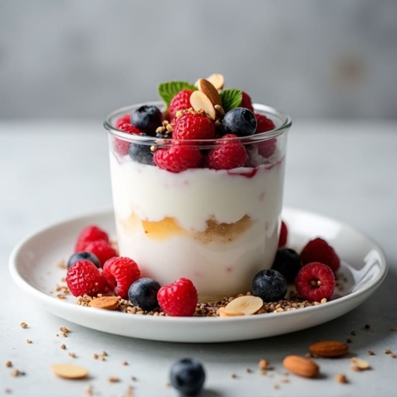 Creamy Greek Yogurt Protein Parfait with Berries
