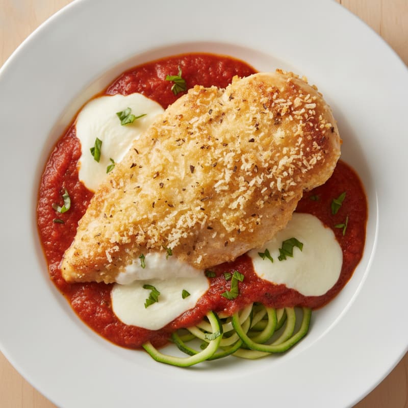 Parmesan-Crusted Chicken with Marinara