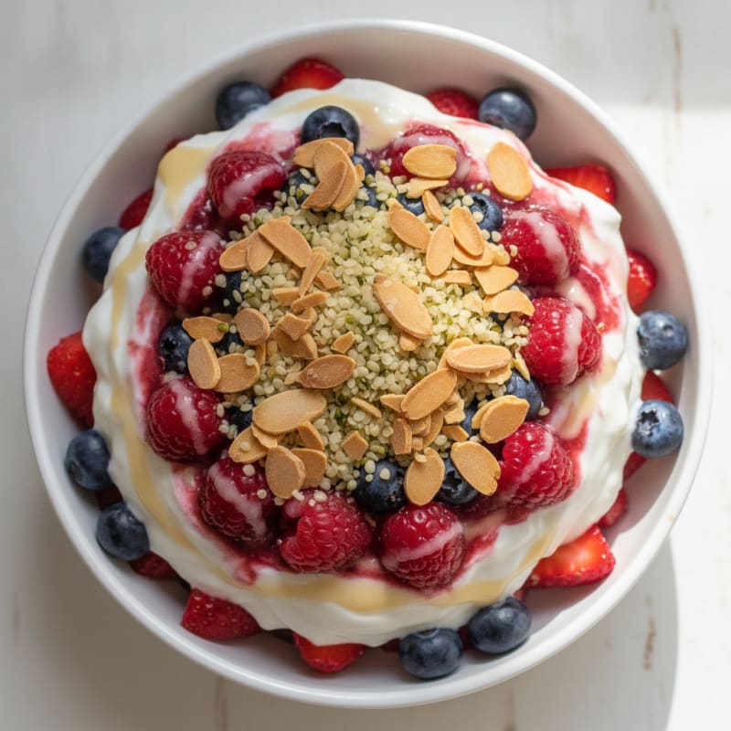 Creamy Greek Yogurt Protein Parfait with Mixed Berries