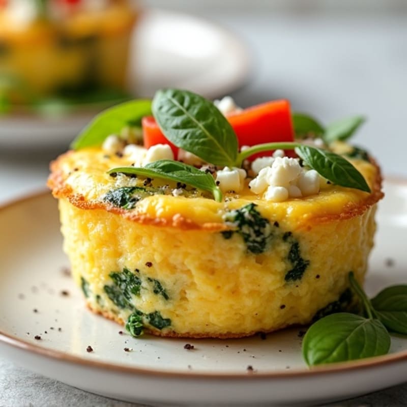 Protein-Packed Spinach and Feta Egg Cups