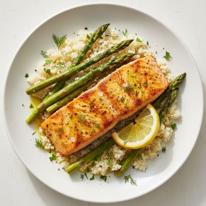 Golden Lemon-Herb Grilled Salmon