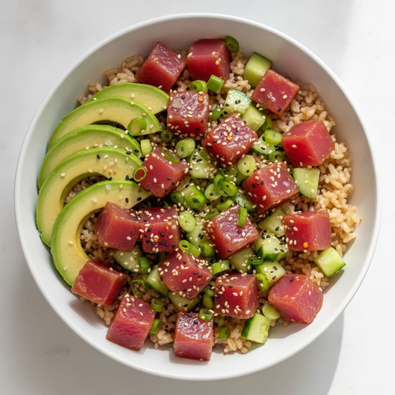 Hawaiian Ahi Tuna Poke Bowl