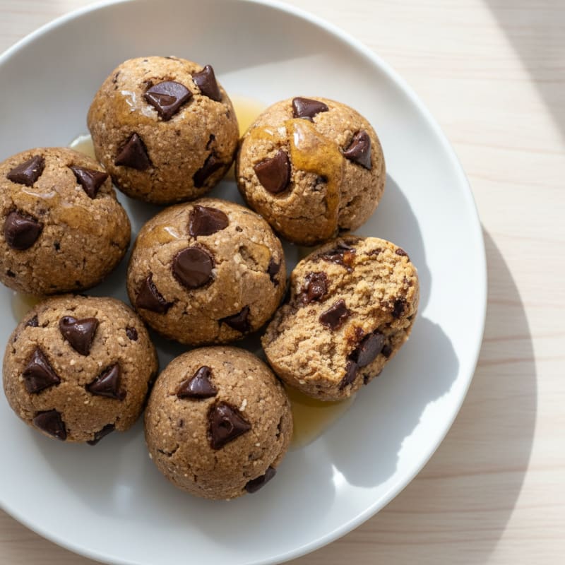 No-Bake Chocolate Chip Protein Bites
