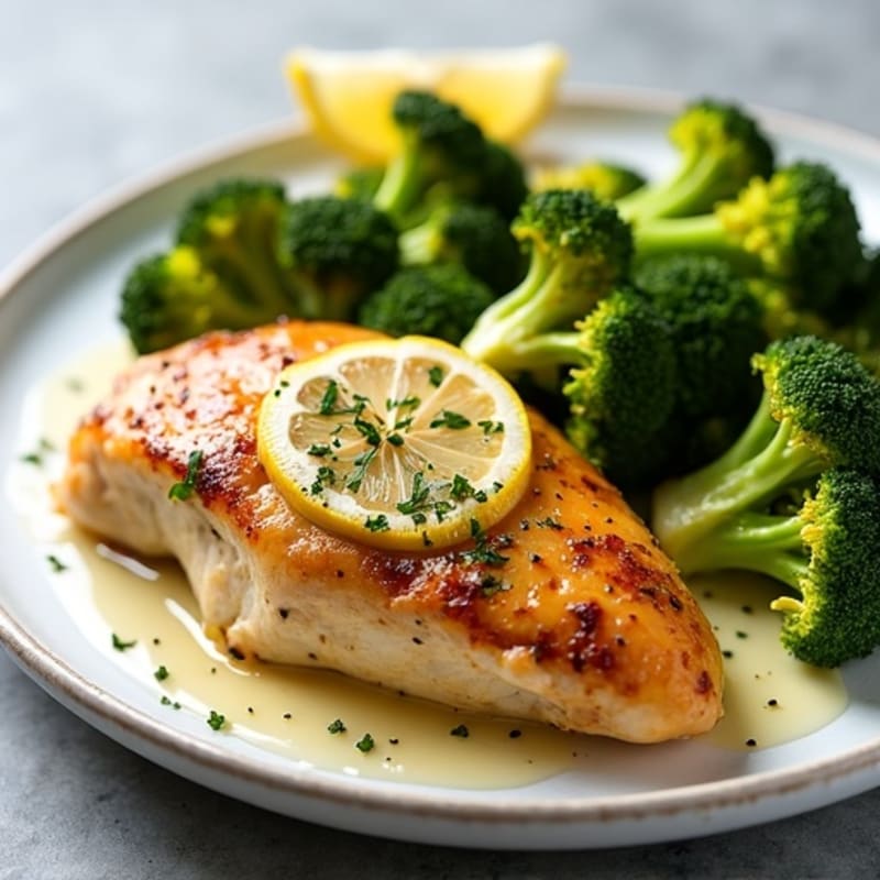 Sheet Pan Lemon Garlic Chicken with Roasted Broccoli