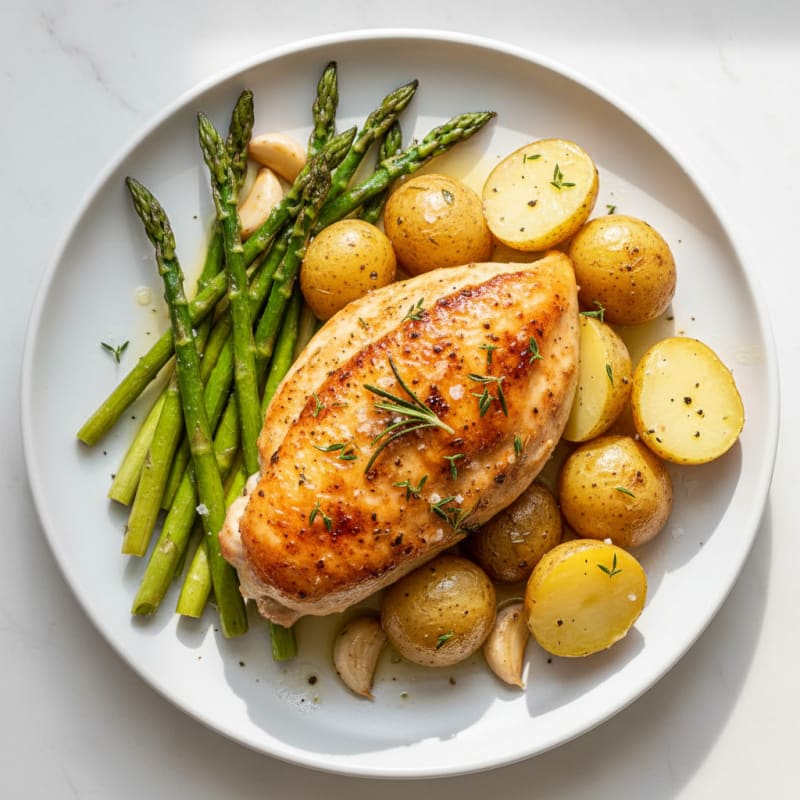 Crispy Lemon-Herb Roasted Chicken