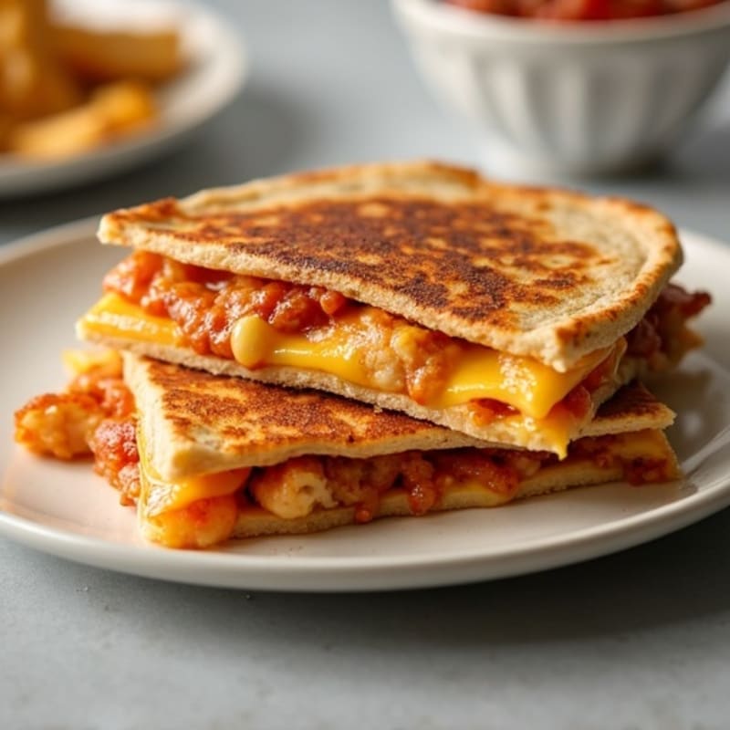 Crispy BBQ Chicken Whole Wheat Quesadilla