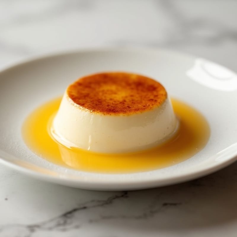 Protein-Rich Vanilla Bean Custard with Caramelized Top