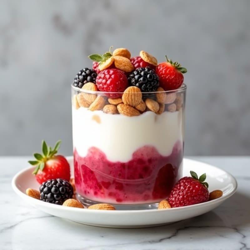 Creamy Greek Yogurt Protein Parfait with Mixed Berries