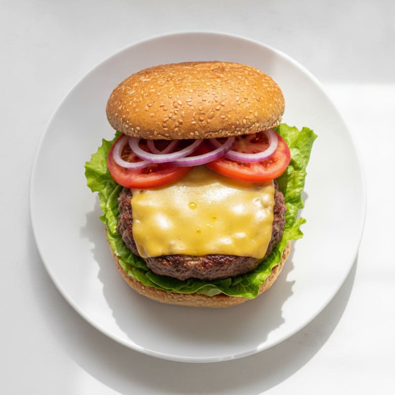 Classic Beef Burger with Cheddar