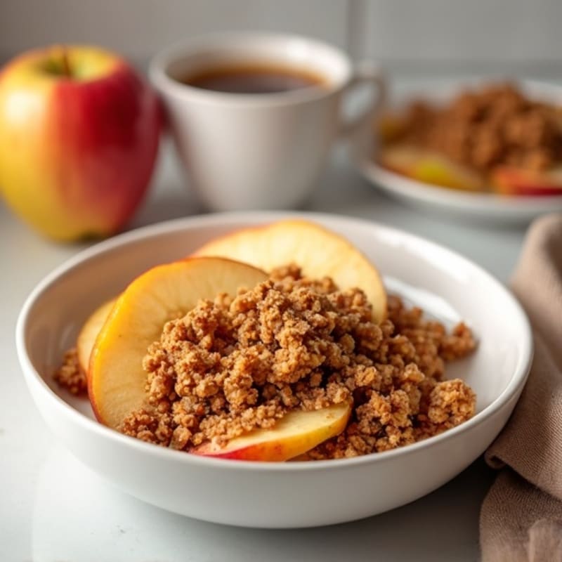 Cinnamon-Spiced Apple Oat Crumble
