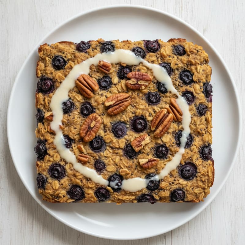 Blueberry Pecan Baked Oatmeal