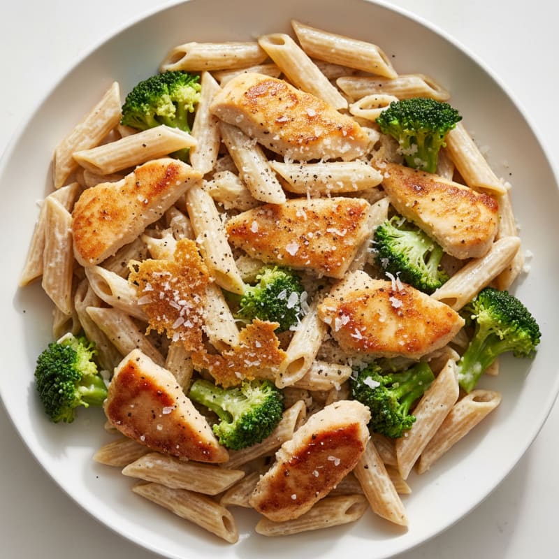Garlic Parmesan Chicken Alfredo Pasta