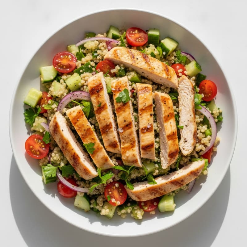 Mediterranean Chicken and Quinoa Salad