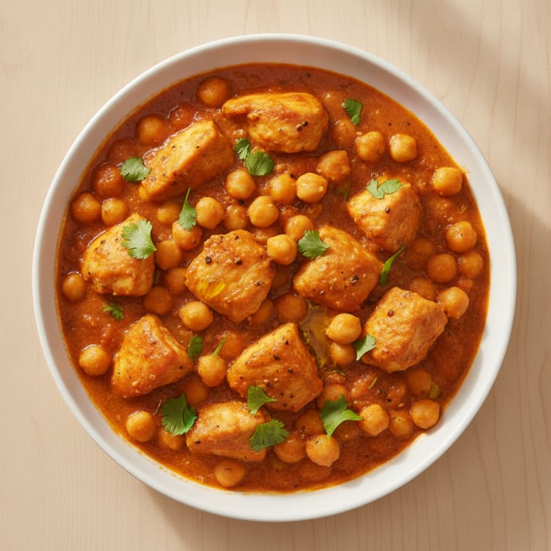 High-Protein Chicken and Chickpea Masala