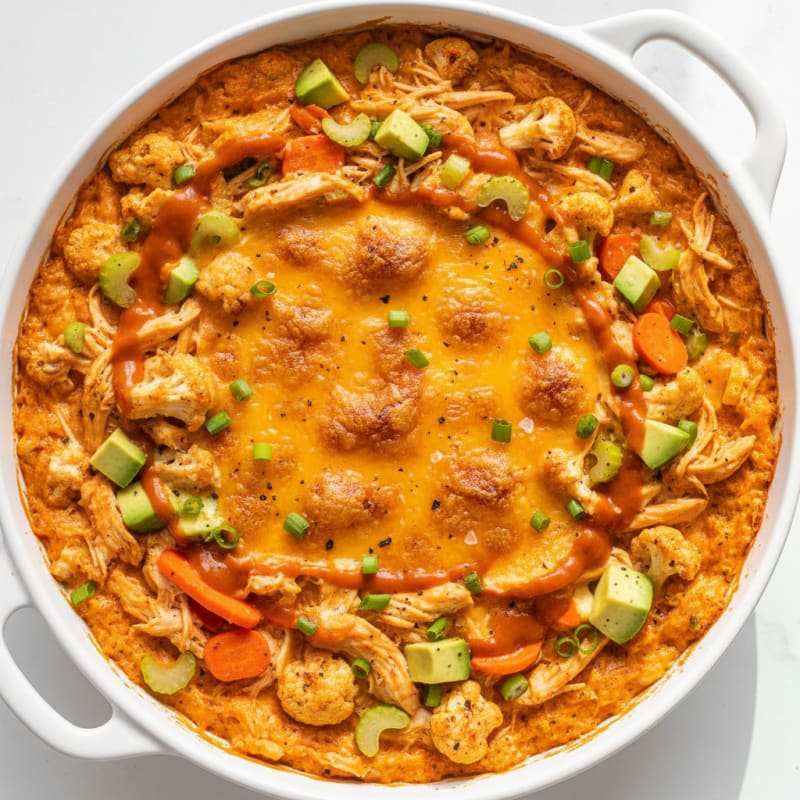 Creamy Buffalo Chicken Dip Skillet