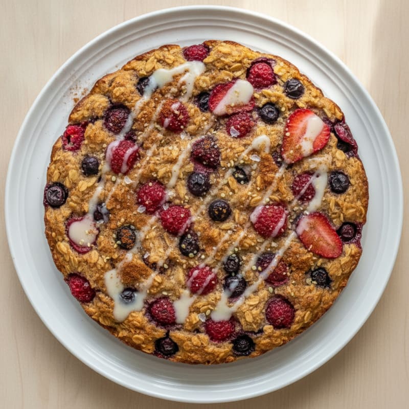 High-Protein Baked Berry Oatmeal
