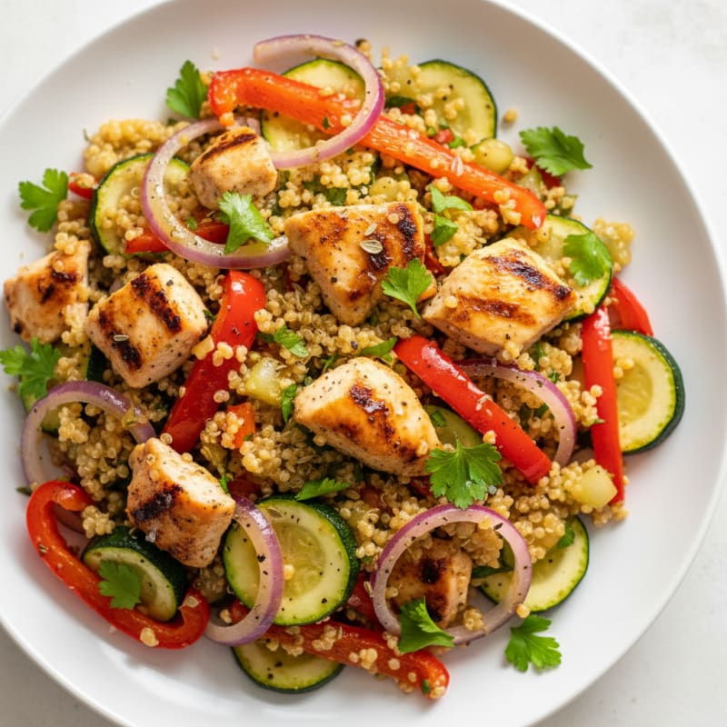 Zesty Quinoa and Roasted Vegetable Salad