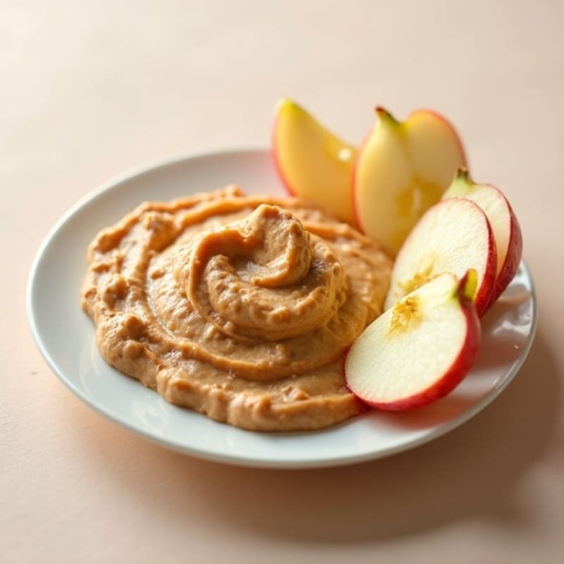 Crisp Apple Slices with Creamy Almond Butter