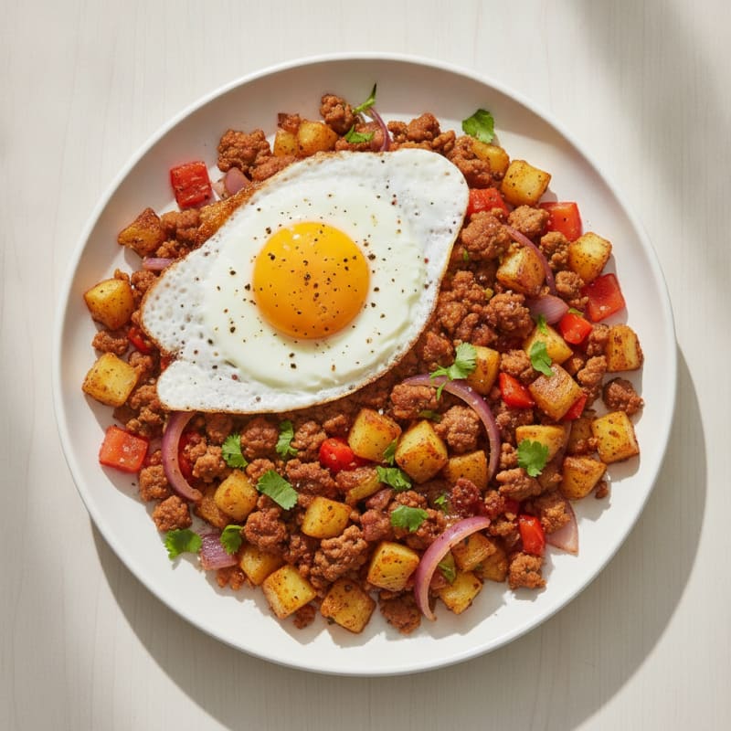 Spicy Chorizo and Potato Hash
