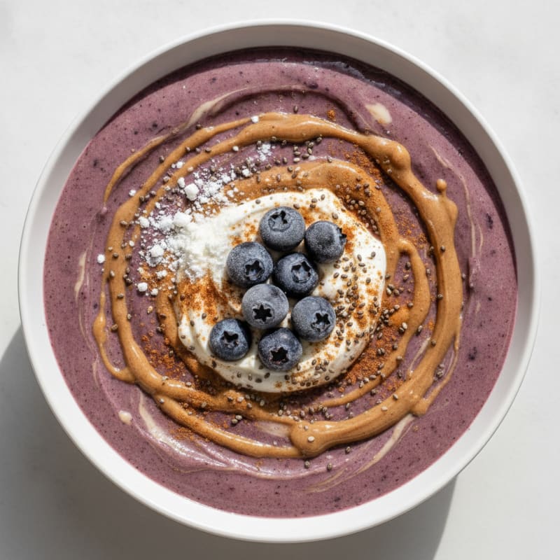 Blueberry Almond Protein Smoothie