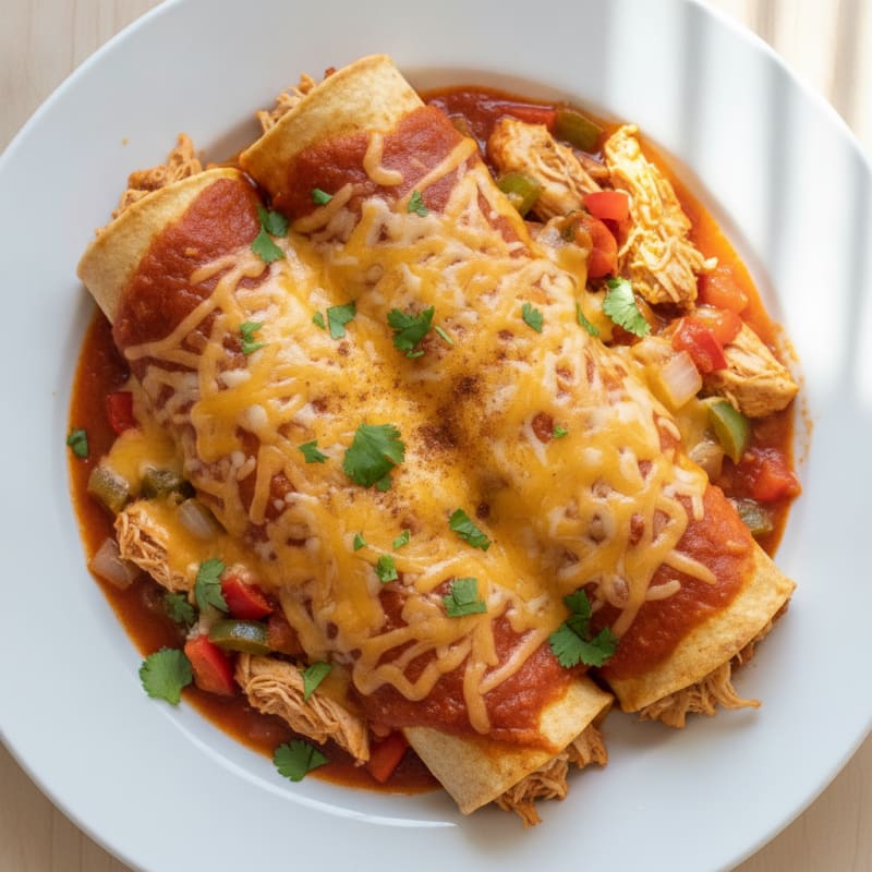 Chicken and Cheese Enchiladas