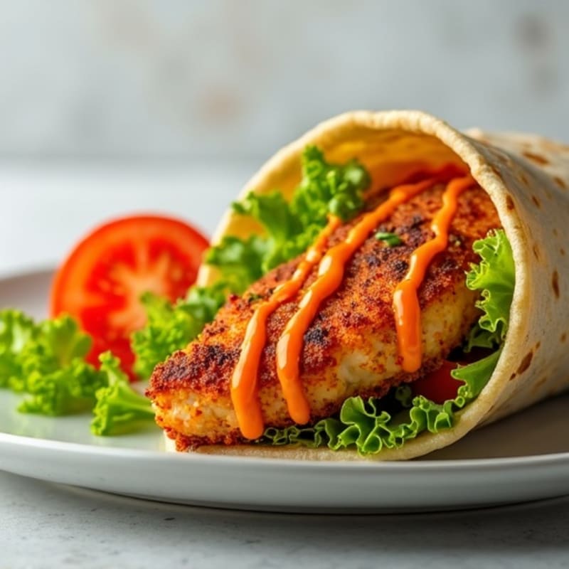 Crispy Buffalo Ranch Chicken Wrap