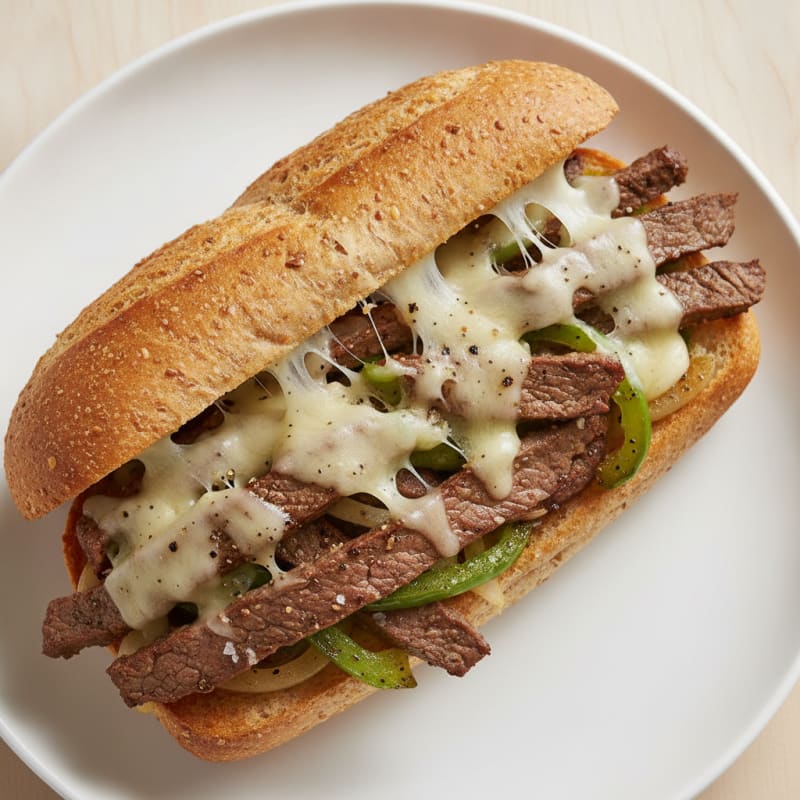 Philly Steak and Provolone Sandwich