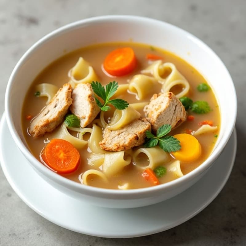 Healthy Creamy Chicken Noodle Soup