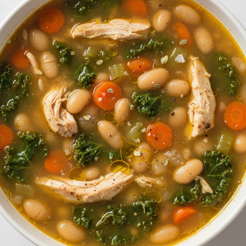 Hearty Chicken and Bean Soup