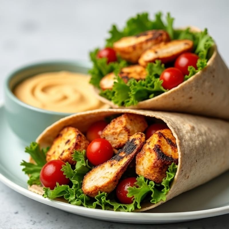 Grilled Chicken and Fresh Veggie Wrap
