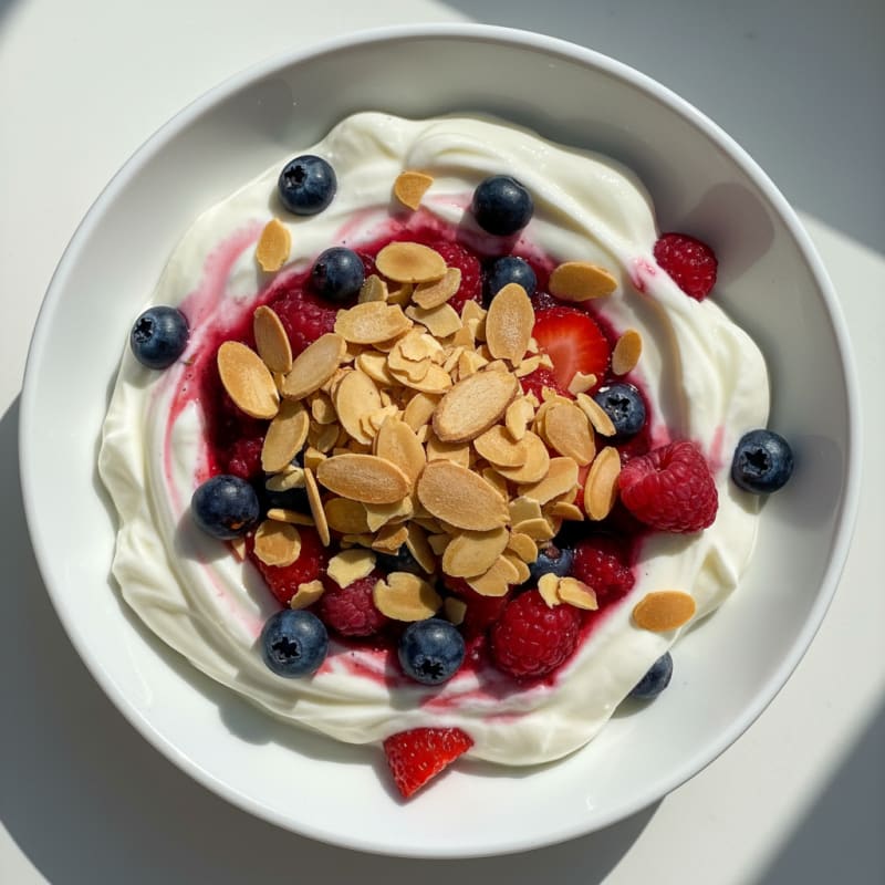 Creamy Greek Yogurt Protein Parfait with Mixed Berries