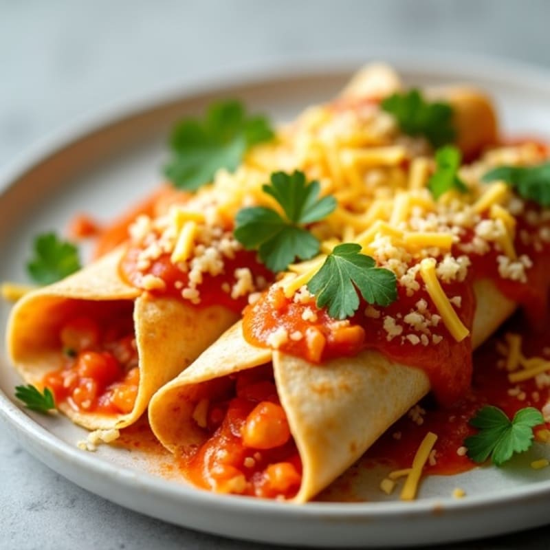 Spicy Baked Chicken Enchiladas
