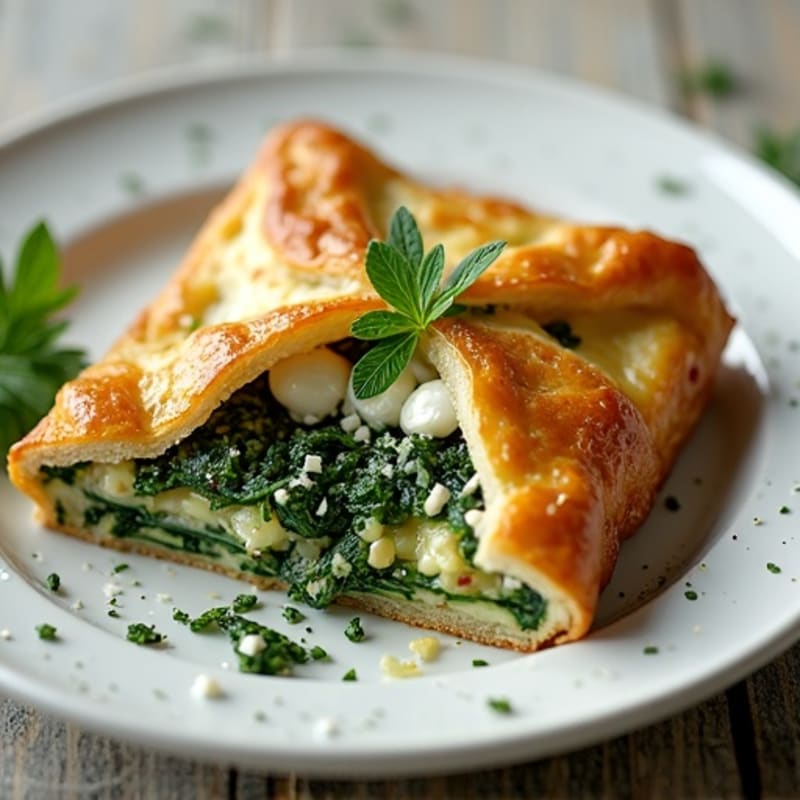 Crispy Spinach Feta Phyllo Pie